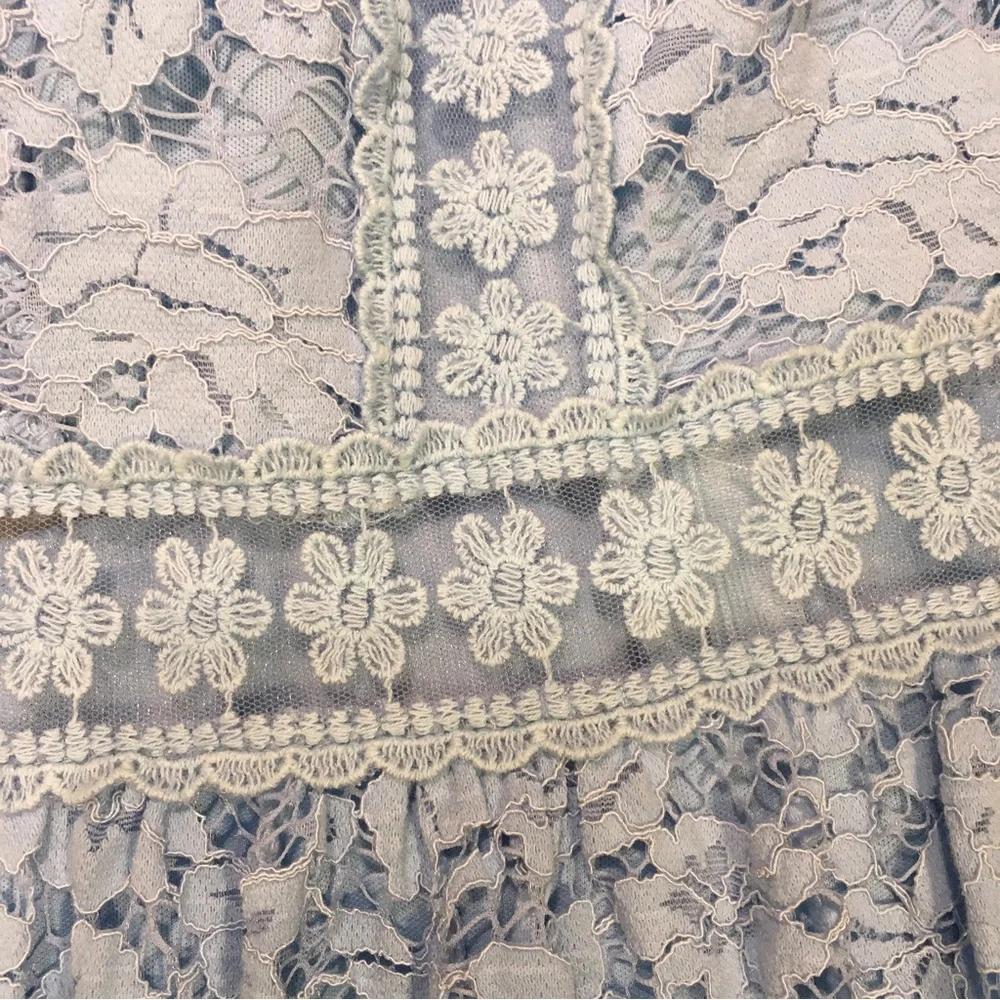 Altar’d State Blue Lace Dress Sz L - Picture 3 of 9